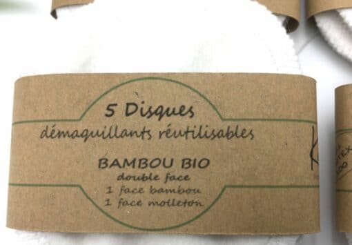 Lot 5 Disques à démaquiller Bambou bio